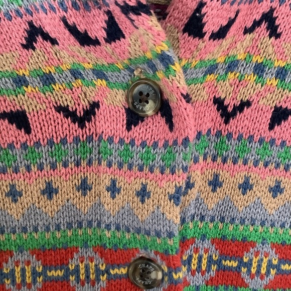 Chaps Ralph Lauren Gingham Long Sleeve Button Down + Shall Collar Sweater Vest - Picture 9 of 10